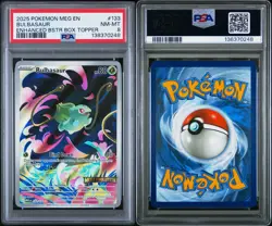 Bulbasaur Pokemon Meg En-Mega Evolution 133 NM PSA 8 - STAMPED PROMO - Image 3