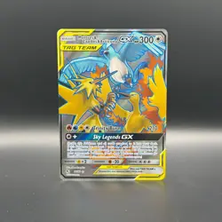 Moltres & Zapdos & Articuno GX (Full Art) 66/68 Hidden Fates Holo MINT Pokemon - Image 1