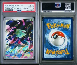 Bulbasaur Pokemon Meg En-Mega Evolution 133 NM PSA 8 - STAMPED PROMO - Image 3