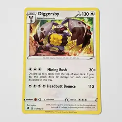 Diggersby 147/192 Rare Pokemon TCG Sword & Shield Rebel Clash Unplayed - Image 1