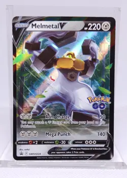 Pokemon GO Promo Melmetal V SWSH224 Holo Sword & Shield Promo - Image 1