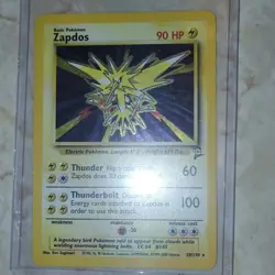 Pokemon TCG Zapdos Holo Rare Base Set 2 020/130 90 HP English - Image 1