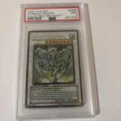 YuGiOh 2008 Collectors Tin Stardust Dragon Secret Rare CT05-EN001 PSA 9 - Image 2