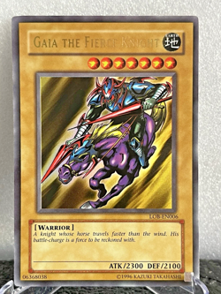 Yu-Gi-Oh Gaia the Fierce Knight LOB-EN006 LP Vintage Legend of Blue Eyes - Image 1
