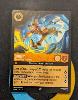 24/204 Goofy - Galumphing Gumshoe Super Rare Disney Lorcana Set 10 - Image 1