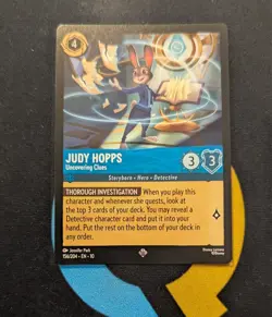 156/204 Judy Hopps - Uncovering Clues Super Rare Disney Lorcana Set 10 - Image 1