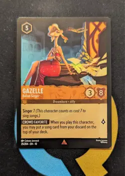 25/204 Gazelle - Ballad Singer Rare Disney Lorcana Set 10 - Image 1