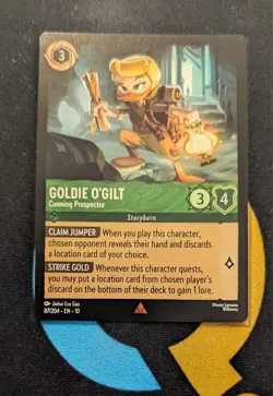87/204 Goldie O'Gilt - Cunning Prospector Rare Disney Lorcana Set 10 - Image 1