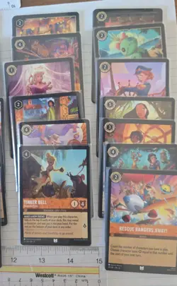Disney Lorcana Sapphire Lot 41 different, 164 total cards - Image 4