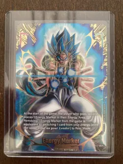 Dragon Ball Super Card Game 2nd Anniversary GOLD Energy Marker E-126 SSB Gogeta - Image 1