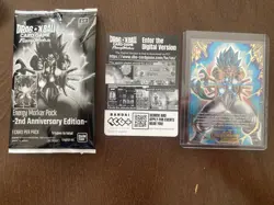 Dragon Ball Super Card Game 2nd Anniversary GOLD Energy Marker E-126 SSB Gogeta - Image 3