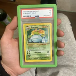 Venusaur 15/102 Base Set Vintage Holo Rare #15 Pokemon Card - Graded PSA 5 - Image 1