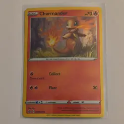 Pokemon Charmander Holo Promo Card SWSH: Sword & Shield SWSH092 Basic 2021 - Image 1