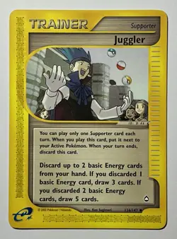 Juggler 126/147 (LP) Uncommon Aquapolis Set 2002 WOTC Pokemon Card - Image 1