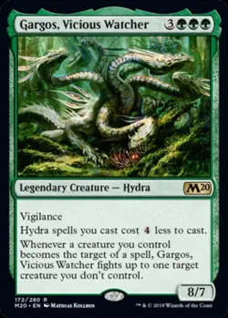 ~ Gargos, Vicious Watcher ~ NM ~ Magic 2020 Core Set ~ MTG ~ - Image 1