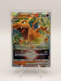Pokemon Charizard VSTAR Brilliant Stars 018/172 Ultra Rare Holo 280 HP Card - Image 1