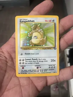 Pokemon TCG Kangaskhan Jungle Holo Card 5/64 Unlimited Rare, LP/MP Condition - Image 1