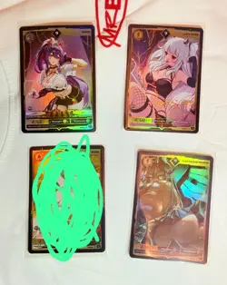 VCard 2023 Creator Booster Pack 4 Holo Cards Numi Lucy Pyre Yuzu - Image 1