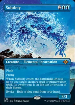 MTG English Subtlety (Borderless) NM Foil Modern Horizons 2 - Image 1