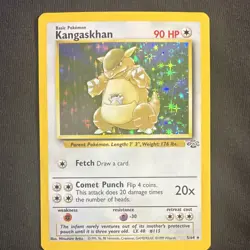 Kangaskhan 5/64 Jungle Holo Rare 90 HP Unlimited Pokemon TCG Card English - Image 1