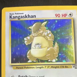 Kangaskhan 5/64 Jungle Holo Rare 90 HP Unlimited Pokemon TCG Card English - Image 2