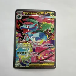 Pokemon TCG Mega Venusaur EX Card 177/132 Holo Secret Rare - Image 1