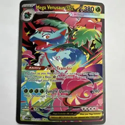 Pokemon TCG Mega Venusaur EX Card 177/132 Holo Secret Rare - Image 2