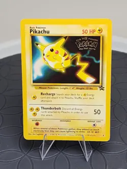 1999 Pokemon Pikachu Black Star Promo Card #25 WB Movie Promo - Image 1