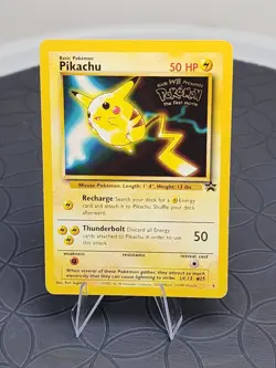 1999 Pokemon Pikachu Black Star Promo Card #25 WB Movie Promo - Image 2