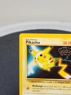 1999 Pokemon Pikachu Black Star Promo Card #25 WB Movie Promo - Image 3