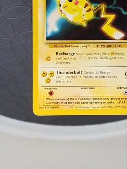 1999 Pokemon Pikachu Black Star Promo Card #25 WB Movie Promo - Image 5