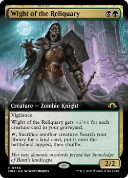 MTG Wight of the Reliquary (Extended Art) [Modern Horizons 3] Near Mint Magic - Image 1