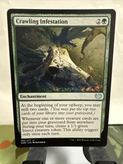 Crawling Infestation 193/277 Magic The Gathering Crimson Vow English NM - Image 1