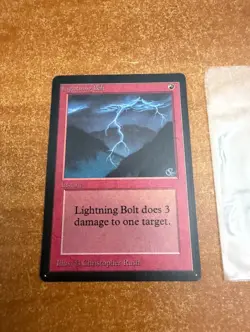 Mtg Magic The Gathering Lightning Bolt Beta Edition NM - Image 1