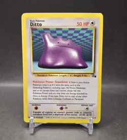 Pokemon TCG Ditto 18/62 Fossil Regular LP - Image 1