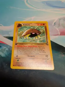 Kabuto 1st Edition #50/62 Pokemon TCG Fossil - HP - Image 1