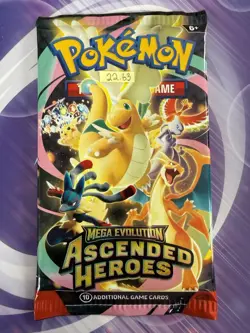 VERY HEAVY! 22.63g Pokemon TCG Ascended Heroes Booster Pack (SEALED) GOD PACK!U - Image 3