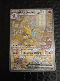 Pokemon TCG Scarlet & Violet Alakazam EX 151 Special Illustration Rare 201/165 - Image 1