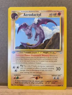 Aerodactyl Neo Revelation 15/64 1st Edition Rare non-holo LP - ungraded Pokemon - Image 1