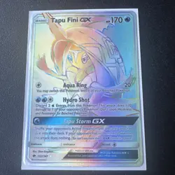 Pokemon Tapu Fini GX - 152/147 - Burning Shadows - Rainbow Secret Rare - NM - Image 1