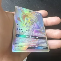 Pokemon Tapu Fini GX - 152/147 - Burning Shadows - Rainbow Secret Rare - NM - Image 3