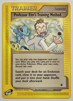 Elm's Training Method 148/165 (LP) Uncommon E-Series: Expedition 2002 Pokemon - Image 1