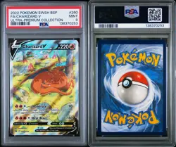 2022 Pokemon Charizard V SWSH260 SWSH Promo Full Art Holo PSA 9 Mint - Image 3