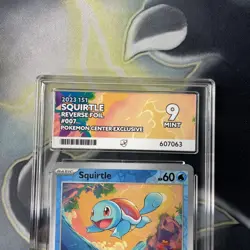 Squirtle Pokemon Center Stamp 007/165 151 Reverse Holo - ACE 9 MINT - Image 2