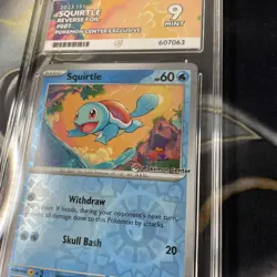 Squirtle Pokemon Center Stamp 007/165 151 Reverse Holo - ACE 9 MINT - Image 3