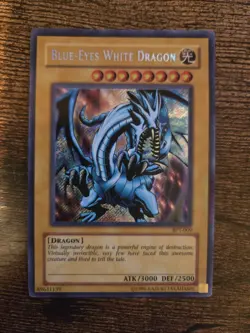 Yu-Gi-Oh! TCG Blue-Eyes White Dragon 2003 Collectors Unlimited BPT-009 Secret LP - Image 1