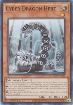 Cyber Dragon Herz SDC5 NM (#1) 1st Structure Deck: Cyber Strike Yugioh - Image 1