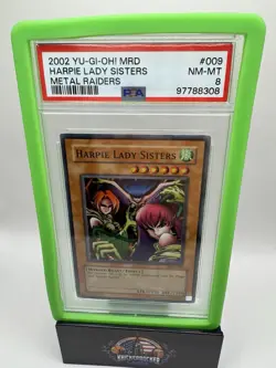 2002 Yu-Gi-Oh! Harpie Lady Sisters - Metal Raiders - Unlimited PSA 8 - Image 1