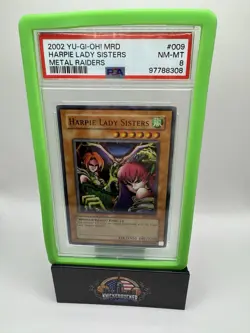 2002 Yu-Gi-Oh! Harpie Lady Sisters - Metal Raiders - Unlimited PSA 8 - Image 2