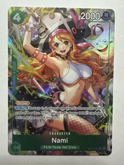 One Piece Nami OP14-031 Alt Art SR The Azure Sea’s Seven English - Image 1